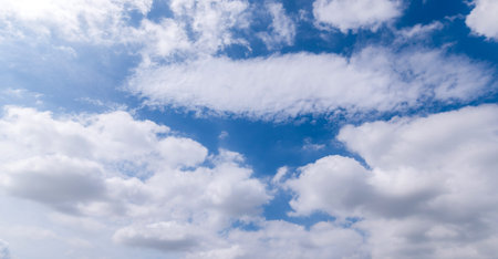clear blue sky background,clouds with background, Blue sky background with tiny clouds. White fluffy...