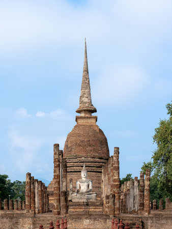 The most beautiful Viewpoint Historic temple of Ayudhya Historical Park, Thailand.の写真素材