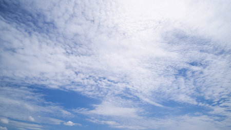 clear blue sky background,clouds with background, Blue sky background with tiny clouds.