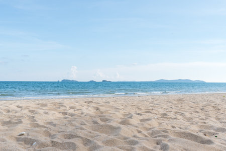 Beautiful nature sea summer background,Sand beachの写真素材