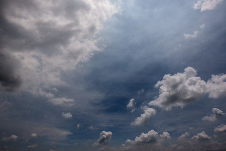 Dark sky with stormy clouds. Dramatic sky rain,Dark clouds before a thunder-storm,clouds before rain
