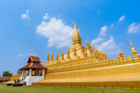 tourist attractions in the city park of Vientiane City, 
The most beautiful Viewpoint in Vientiane, Laosの写真素材