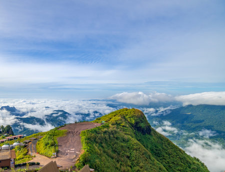 The most beautiful Viewpoint phu thap buek in phetchabuncity phetchabun,Thailand.の写真素材