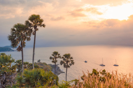 The most beautiful Viewpoint  Laem phrom thep in phuket city phuket,Thailand.の写真素材
