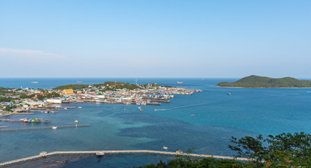 Fisherman village of sameasan (Sattahip Chonburi, Thailand)の写真素材