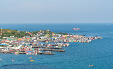 Fisherman village of sameasan (Sattahip Chonburi, Thailand)の写真素材