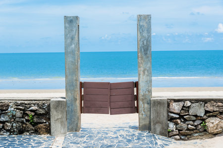 Beautiful nature sea summer background,Sand beachの写真素材