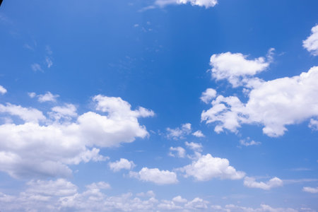 clear blue sky background,clouds with background.の写真素材