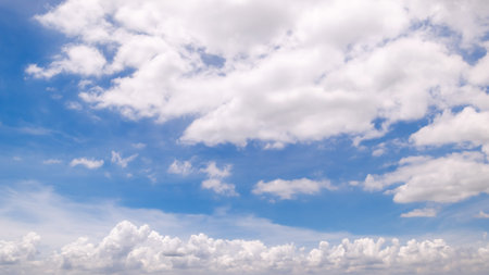 clear blue sky background,clouds with background.の写真素材
