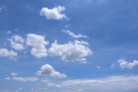 clear blue sky background,clouds with background.の写真素材