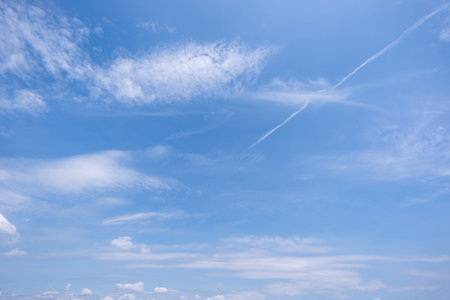 clear blue sky background,clouds with background.の写真素材
