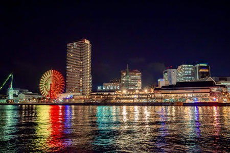 The most beautiful viewpoint of Kobe is a popular tourist destination in kobe City, Japan.の写真素材