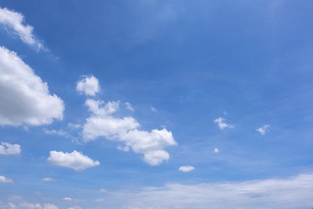 clear blue sky background,clouds with background.の写真素材