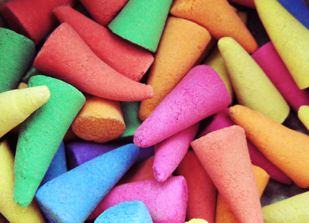 Colorful Joss Stickの写真素材