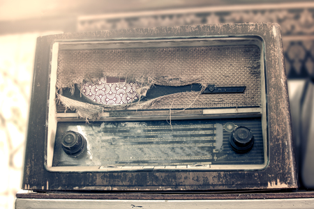 old vintage radio,retro technologyの写真素材