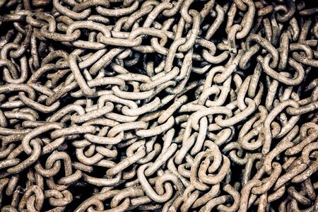chain in grunge texture backgroundの写真素材