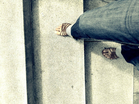 Walking up