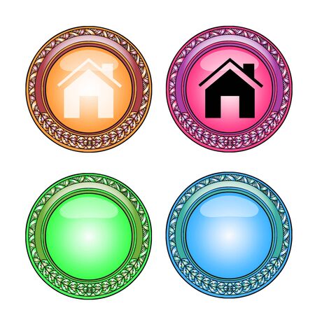 Thai style fancy iconsの写真素材