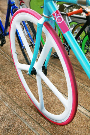 wheel of bicycleの写真素材