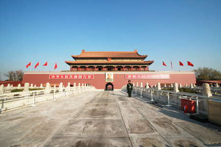 Forbidden City, Beijing, China -- was the Chinese imperial palace from the Ming Dynasty to the end of the Qing Dynastyのeditorial素材