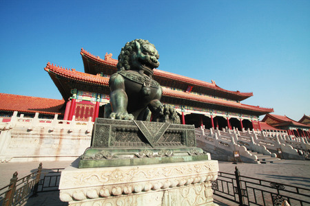 Temples of the Forbidden City in Beijing China のeditorial素材