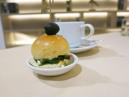bakery on white plate.