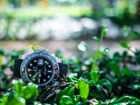 Bangkok, Thailand - 11 March 2019 : Rolex GMT Master 2 is a popular sport model of Rolex watch.It is popular with collectors.のeditorial素材