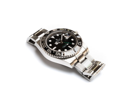 Bangkok, Thailand - 11 March 2019 : Rolex GMT Master 2 is a popular sport model of Rolex watch.It is popular with collectors.のeditorial素材