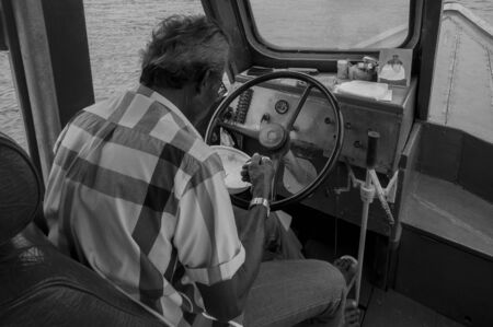 life in boatの写真素材