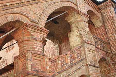 Staircase in the Metropolitan Chamber of the Krutitsy Monastery in Moscowのeditorial素材
