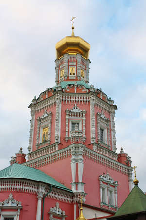 Domes of the Orthodox Church  built in seventeenth century in Moscowのeditorial素材