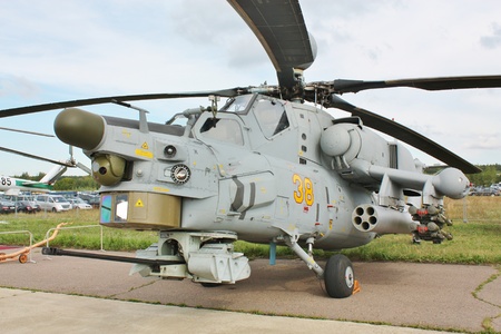  Combat helicopter provides air fire support of ground forcesのeditorial素材