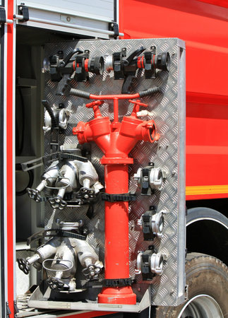 Engine pipes and plumbing fixtures  faucets, valves, gate valves, valves  connecting to the pump...