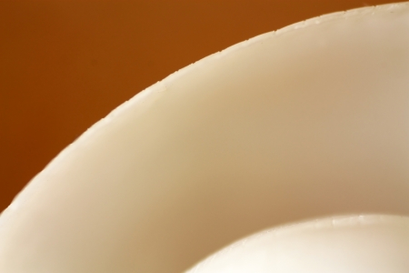 Fragment of white seashell with simulation of the ocean depthsの写真素材