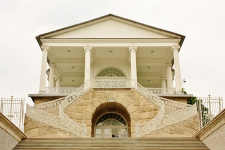 Gallery of the eighteenth century, with a sculpture in the classical styleのeditorial素材
