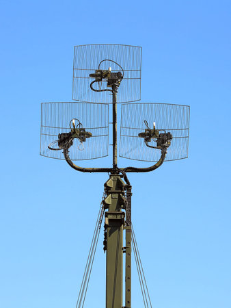 Antenna of the complex for passive location of air and maritime objects from the radiation of...