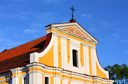 Catholic Church of the of the late eighteenth century made in the Baroque styleの写真素材
