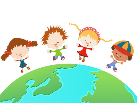 Happy World Kidsのイラスト素材