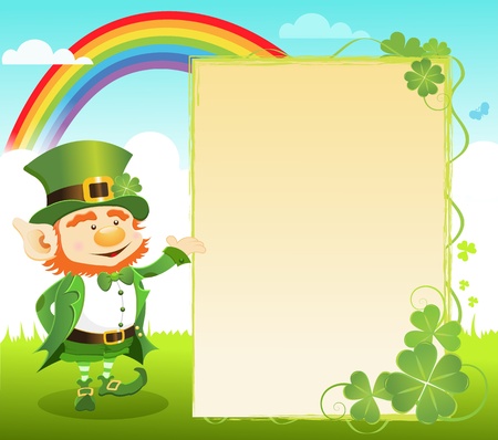 St Patrick Day Messageのイラスト素材