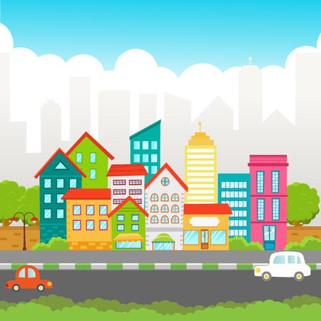 Street Viewのイラスト素材