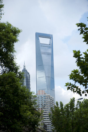 Shanghai World Financial Center from an unuasual angle
