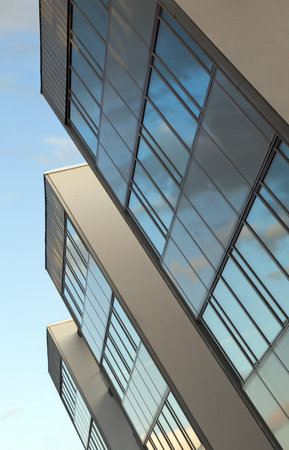 Office buildings in a row