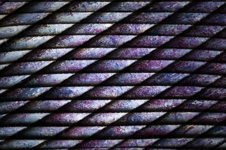 painted grunge abstract metal grid patternの写真素材