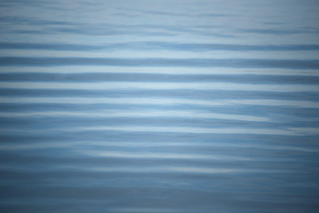 Background of waves in blue water