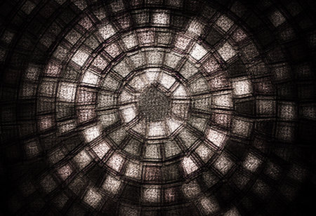 abstract circular pattern with vintage look