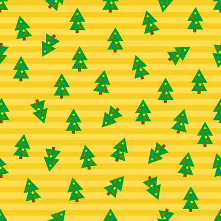 Chrismas tree seamless background.のイラスト素材