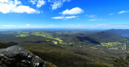 Beautiful view at Baroka look out near Halls Gap in Grampians National Park