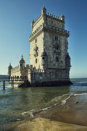 Belem tower in Lisbon, Portugalの写真素材