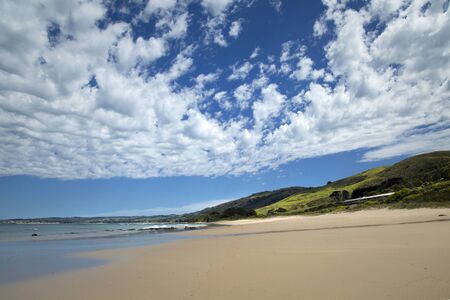 Beautiful beach in Wongarra on Great ocean road in Victoria, Australiaの写真素材