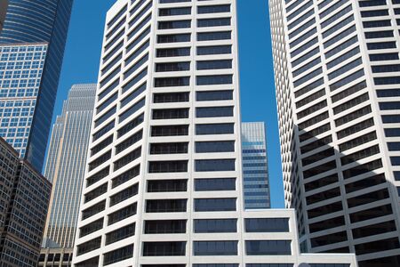 Different buildings in downtown Minneapolis in Minnesota, USAのeditorial素材